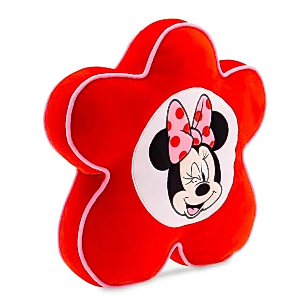 inking MINNIE MOUSE Large Red & White PLUSH THROW PILLOW
